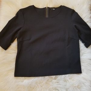 THEORY Long Crop Top